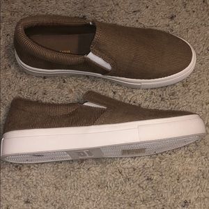 Slip on suede sneaker